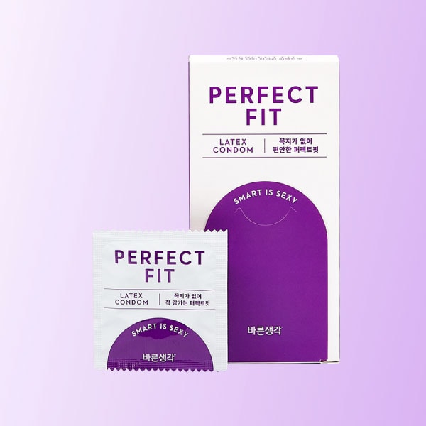 [단종] 바른생각 퍼펙트핏 (무꼭지+리얼+초박형) 12p