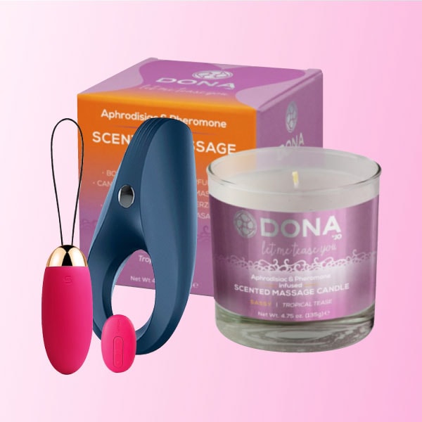 [종료] [커플 세트] 새티스파이어 링 + 스바콤 엘바 + 도나 페로몬 마사지 캔들