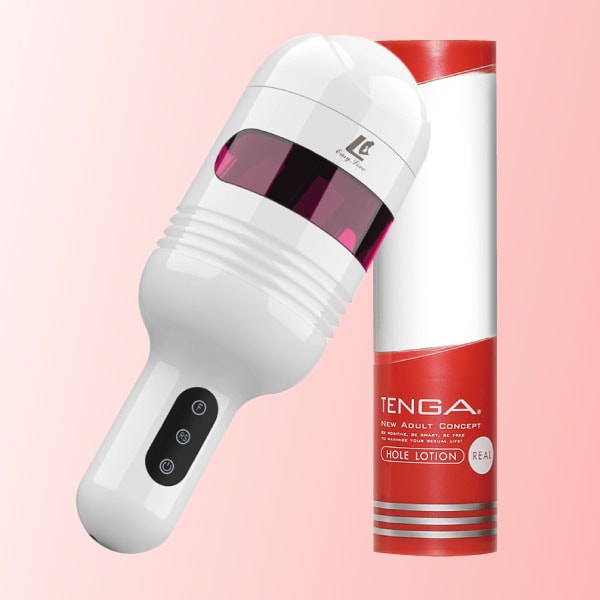 [종료] [전동홀 올인원 세트] 이지러브 토네이도 컵+홀로션 리얼