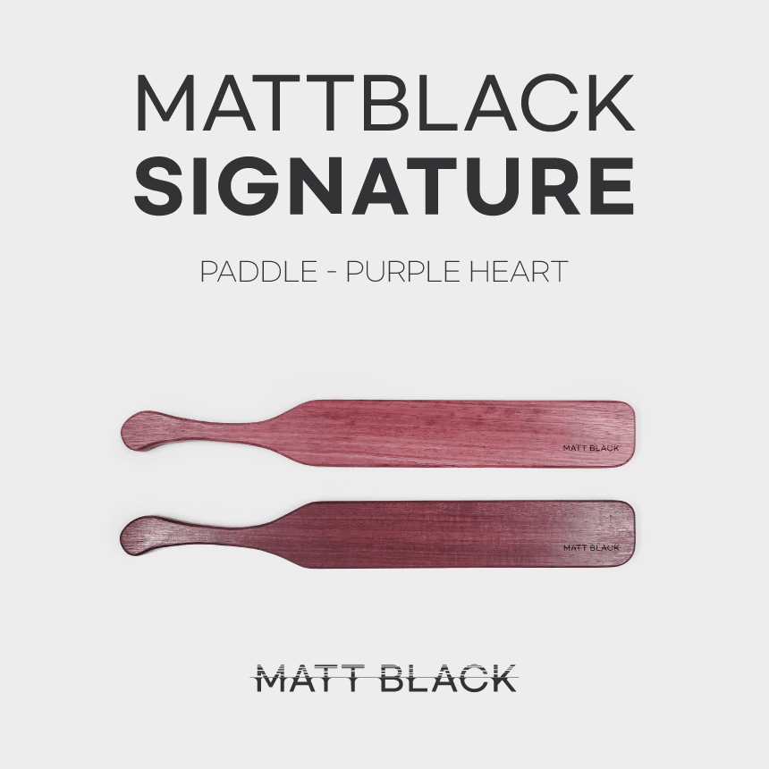 [단종] 매트블랙 시그니처 패들 – 퍼플하트