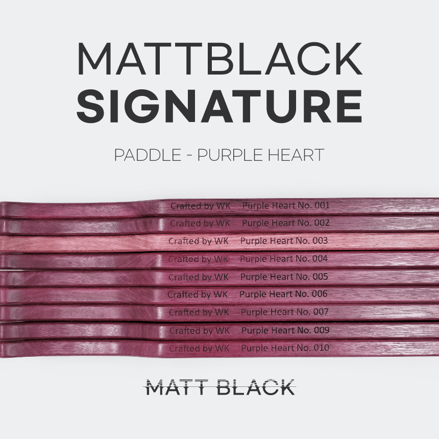 [단종] 매트블랙 시그니처 패들 – 퍼플하트