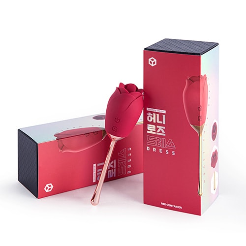 [단종] 레드컨테이너 허니로즈 드레스