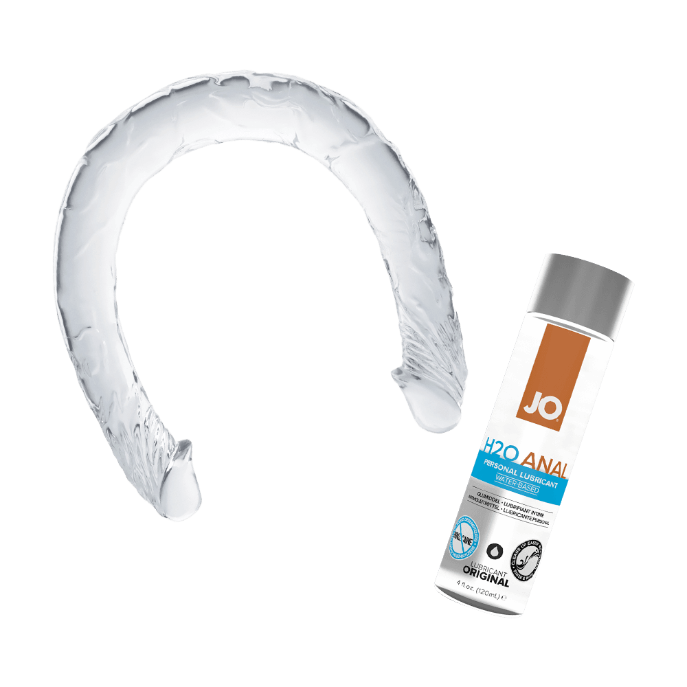 [종료] 크리스탈 투웨이 딜도 + 제이오 애널 오리지널 젤 120ml