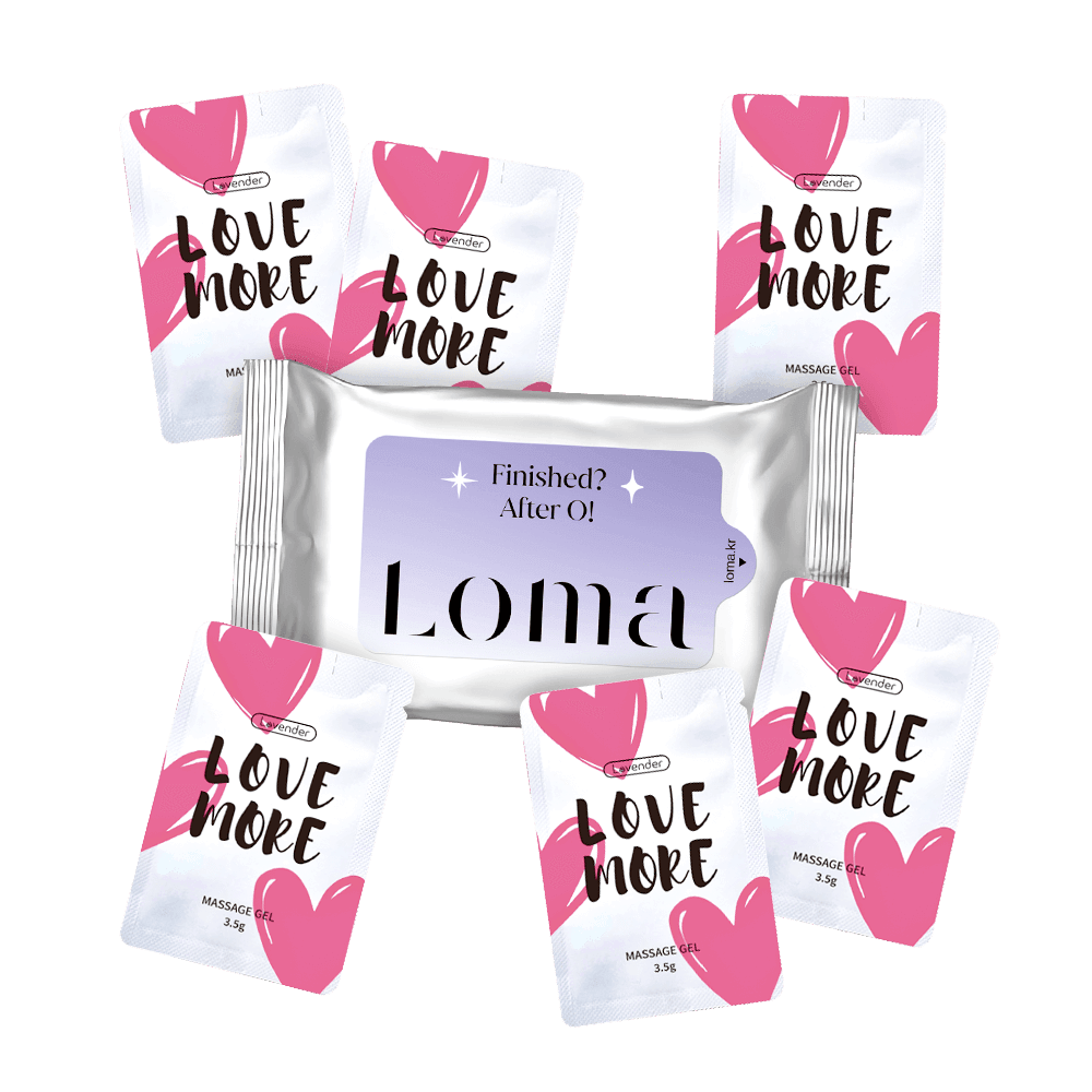 [사은품] 휴대용 마사지젤 3.5g 6개 + 물티슈