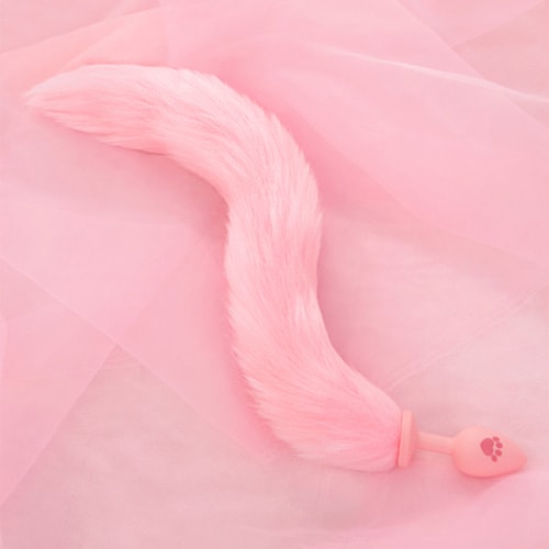 [단종] 폭신 여우꼬리 실리콘 애널 플러그