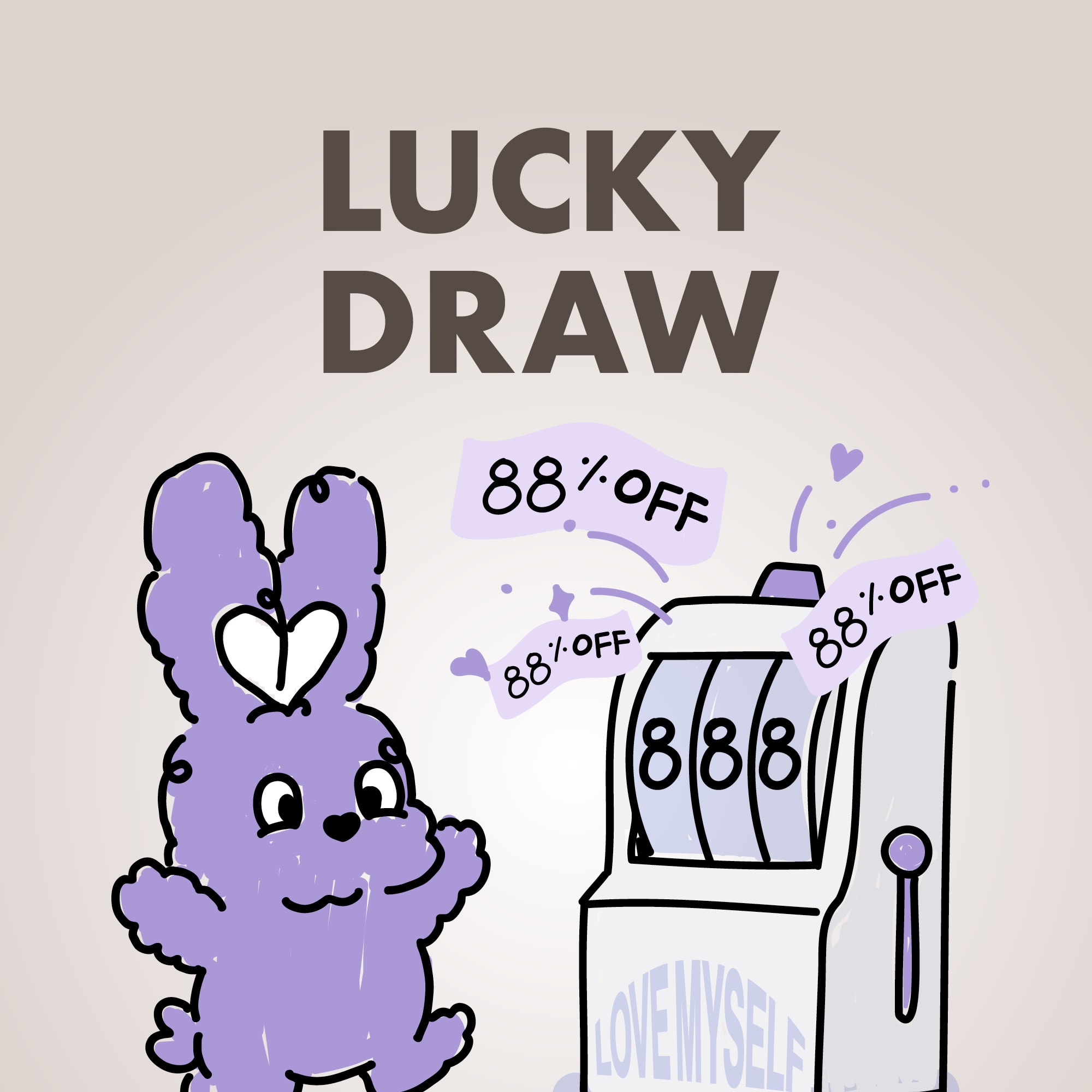 LUCKY DRAW 최대 88% 할인!