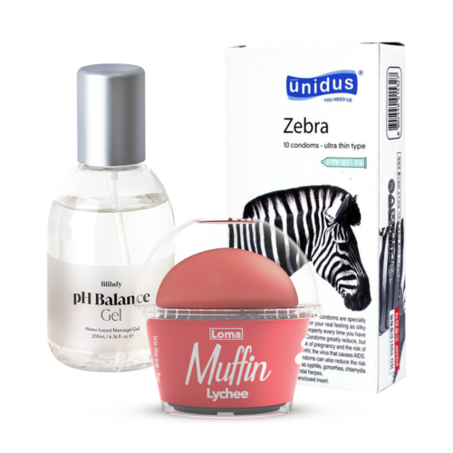 [종료] 로마 머핀(남성용)+리리러피젤 200ml+초박형 콘돔10P