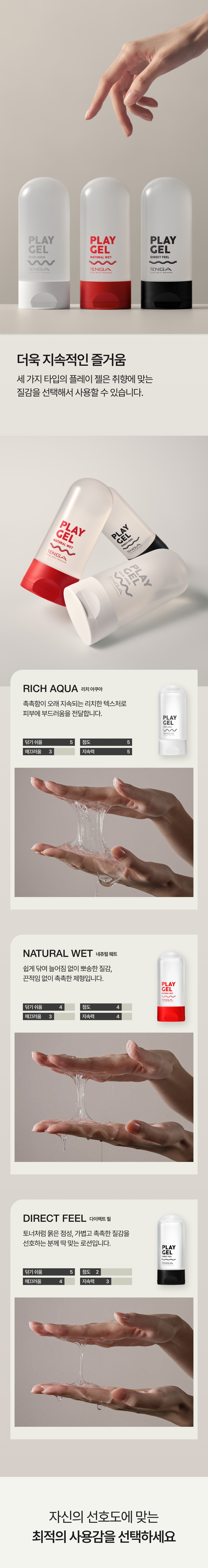 Tenga Play Gel product top-down angle showing details